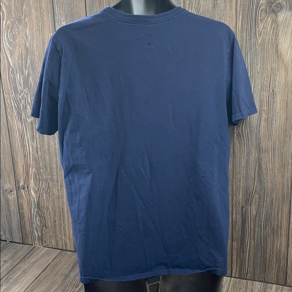 Nike Athletic Cut Tee Men’s Sz Large Navy Blue - Picture 4 of 8